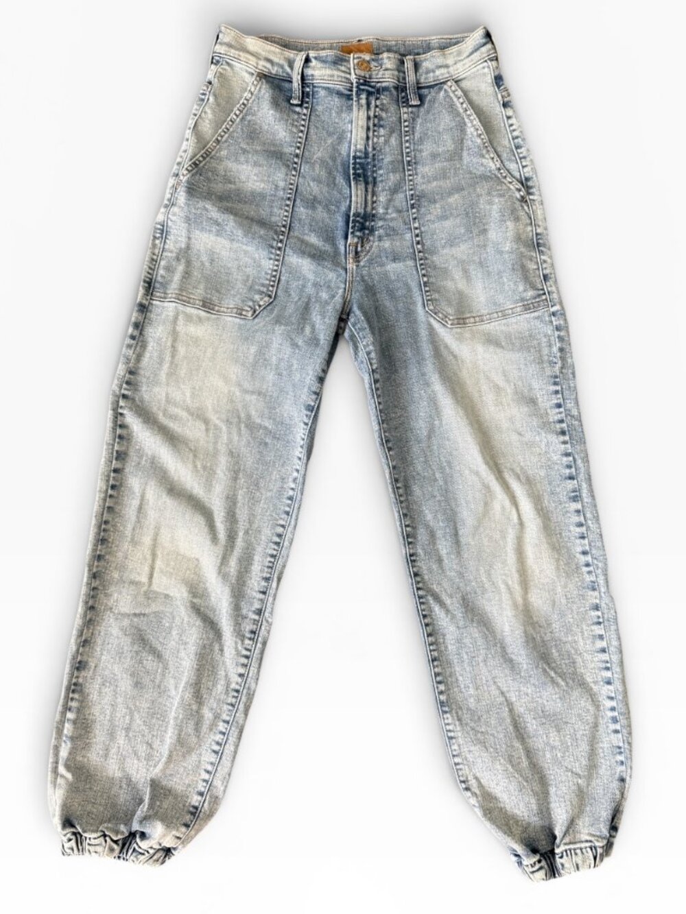 MOTHER THe Rapper Patch  - Springy Ankle Wash- Size 28